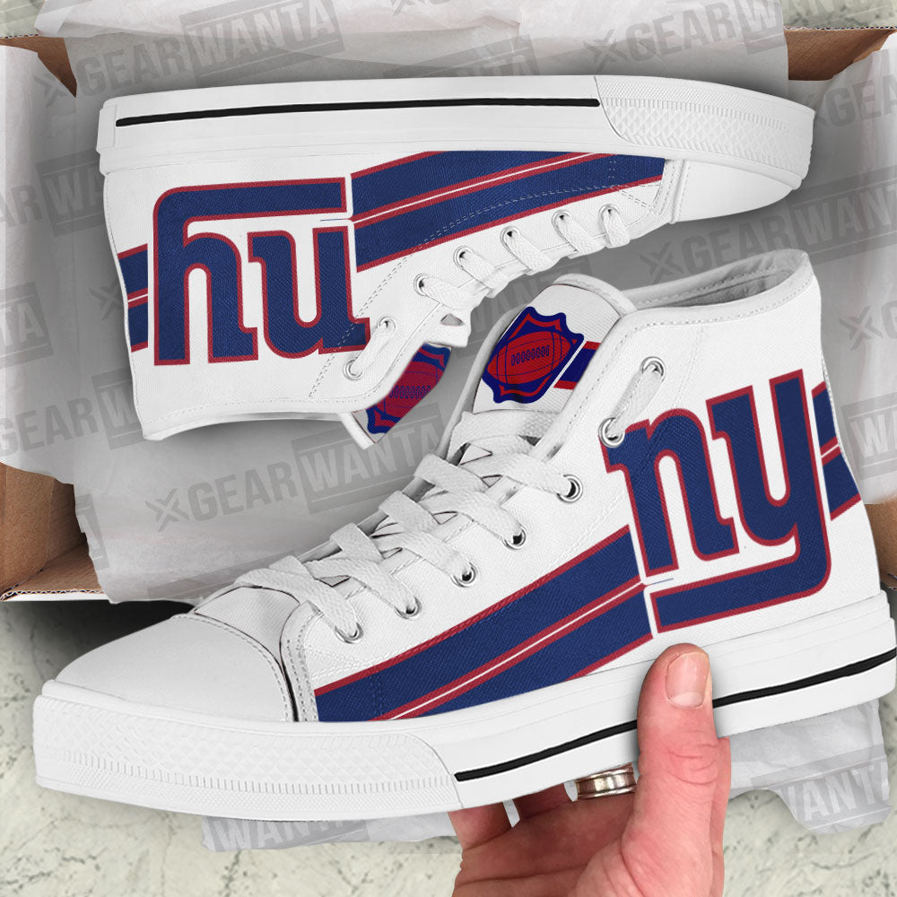 top gear new york New York Giants High Top Shoes Custom