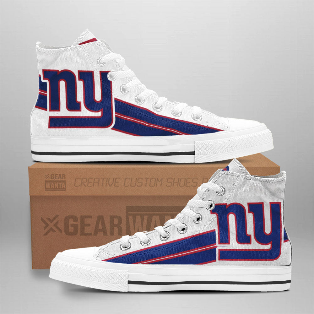 New York Giants High Top Shoes Custom-Gear Wanta
