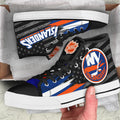 New York Islanders High Top Shoes Custom American Flag Sneakers-Gear Wanta