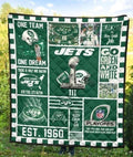 New York Jets Quilt Blanket Custom-Gear Wanta