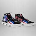 New York Rangers High Top Shoes Custom American Flag Sneakers-Gear Wanta