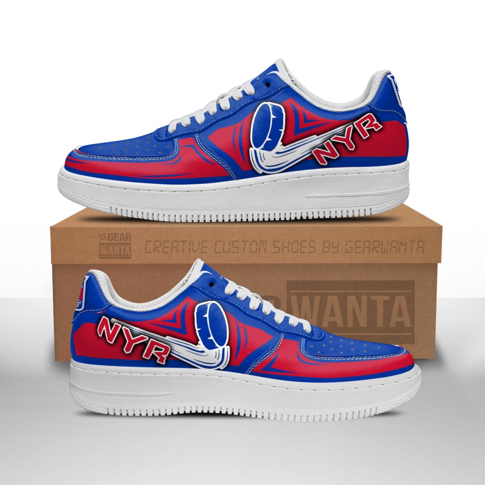 New York Rangers Air Sneakers Custom For Fans-Gear Wanta