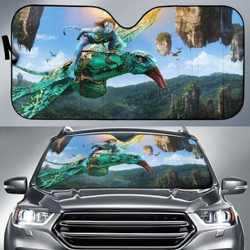 Neytiri Riding Her Ikran Avatar Car Sun Shade-Gear Wanta