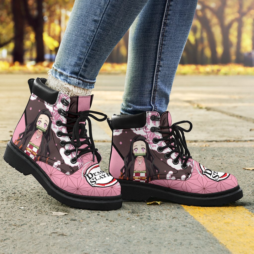 Nezuko Boots Shoes Demon Slayer Anime Custom TT12-Gear Wanta