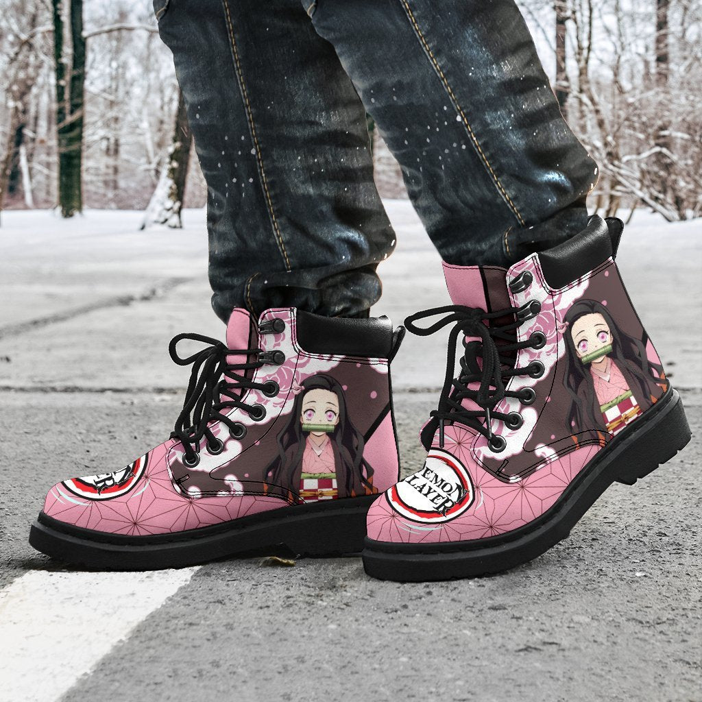 Nezuko Boots Shoes Demon Slayer Anime Custom TT12-Gear Wanta