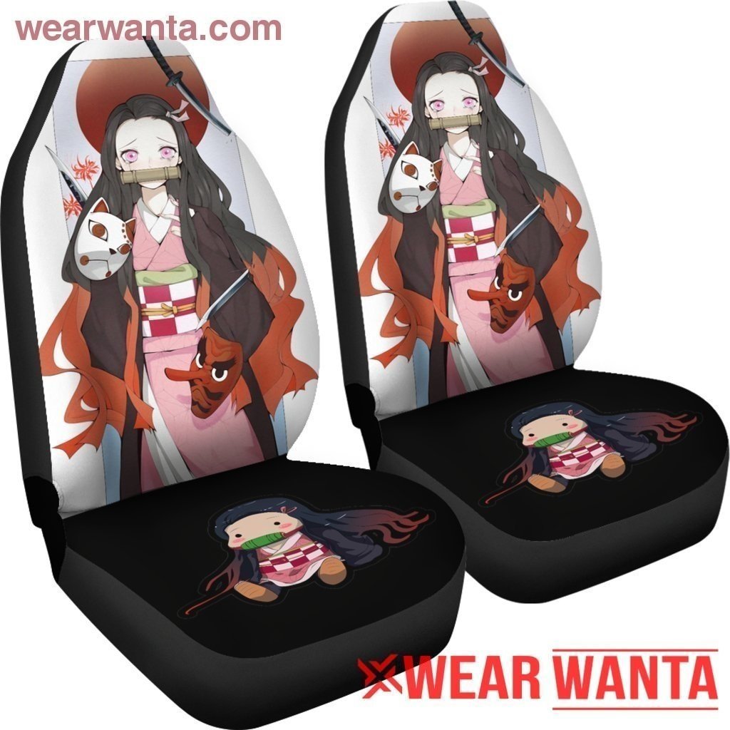 Nezuko Demon Slayer Car Seat Covers For Anime Fan NH11-Gear Wanta