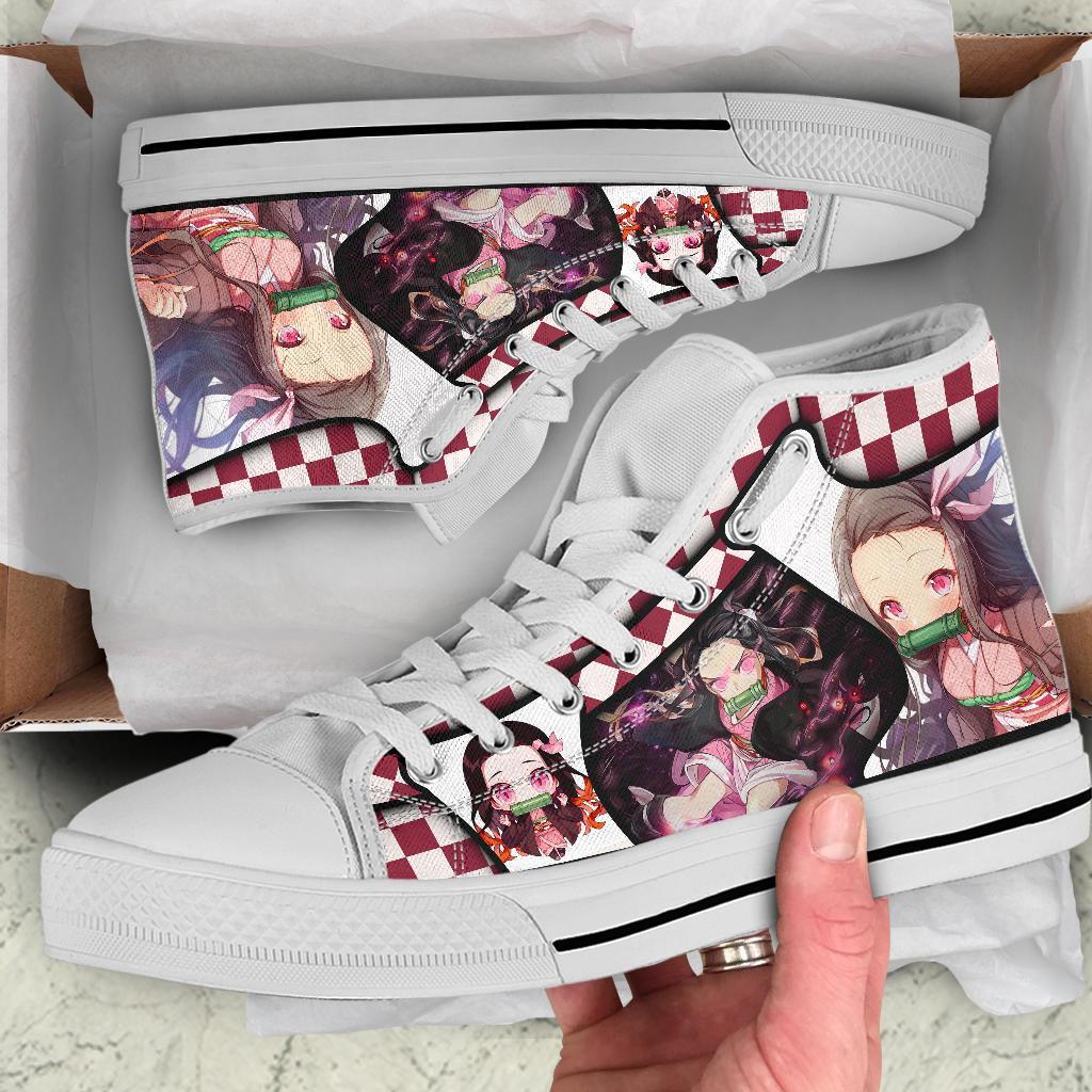 Nezuko Demon Slayer High Top Shoes Anime Fan MN19-Gear Wanta