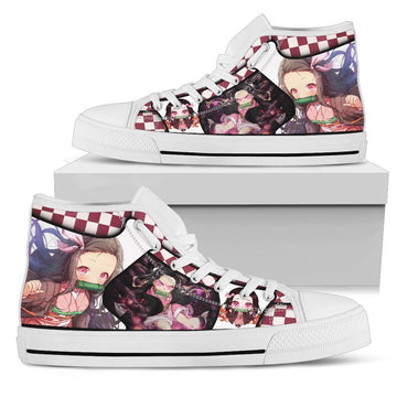 Nezuko Demon Slayer High Top Shoes Anime Fan MN19-Gear Wanta