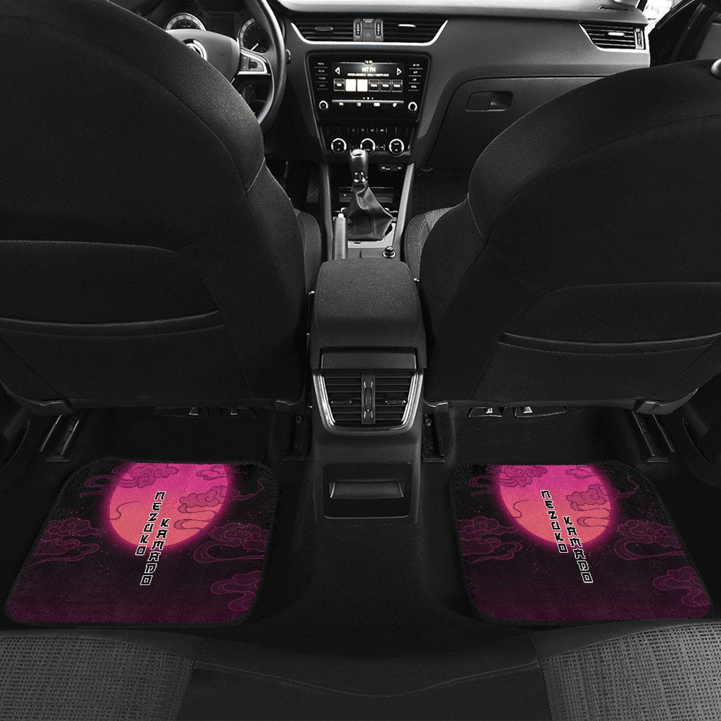 Nezuko Kamado Demon Slayer Under The Moon Car Floor Mats Anime-Gear Wanta