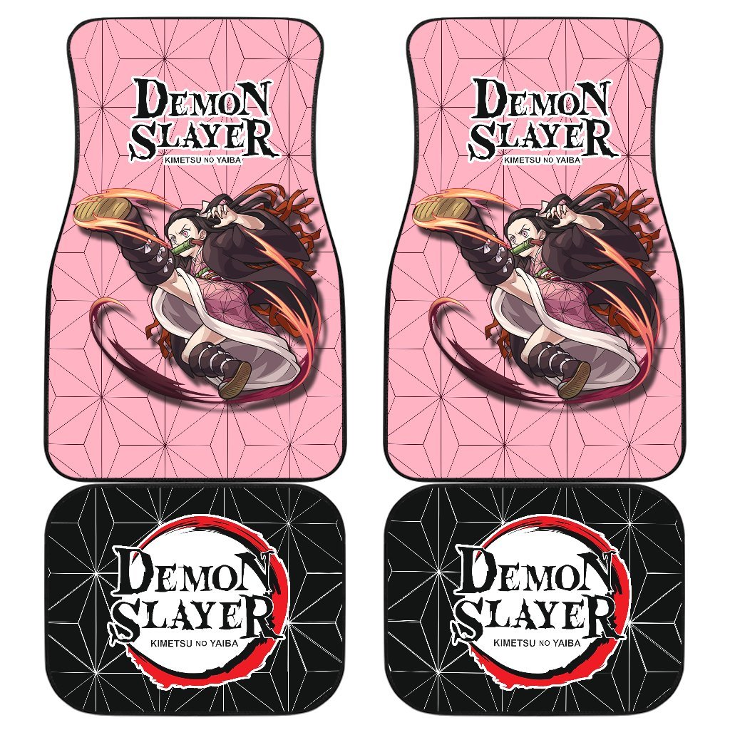 Nezuko Kamado Demon Slayer Uniform Car Floor Mats Anime-Gear Wanta