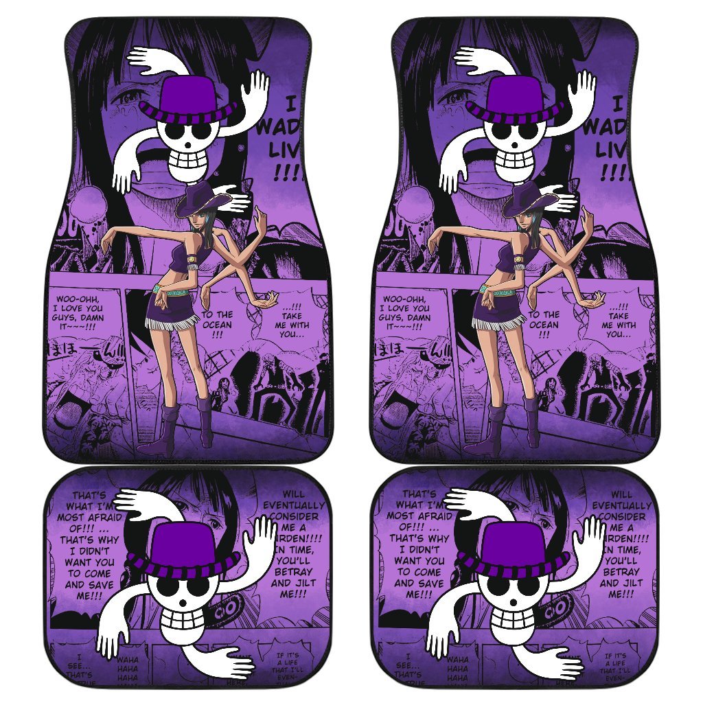 Nico Robin One Piece Car Floor Mats Manga Mixed Anime Cute-Gear Wanta