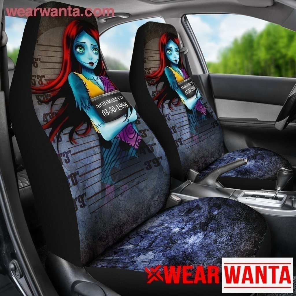 Nightmare Before Christmas Sally Car Seat Covers Custom Police Wanted-Gear Wanta