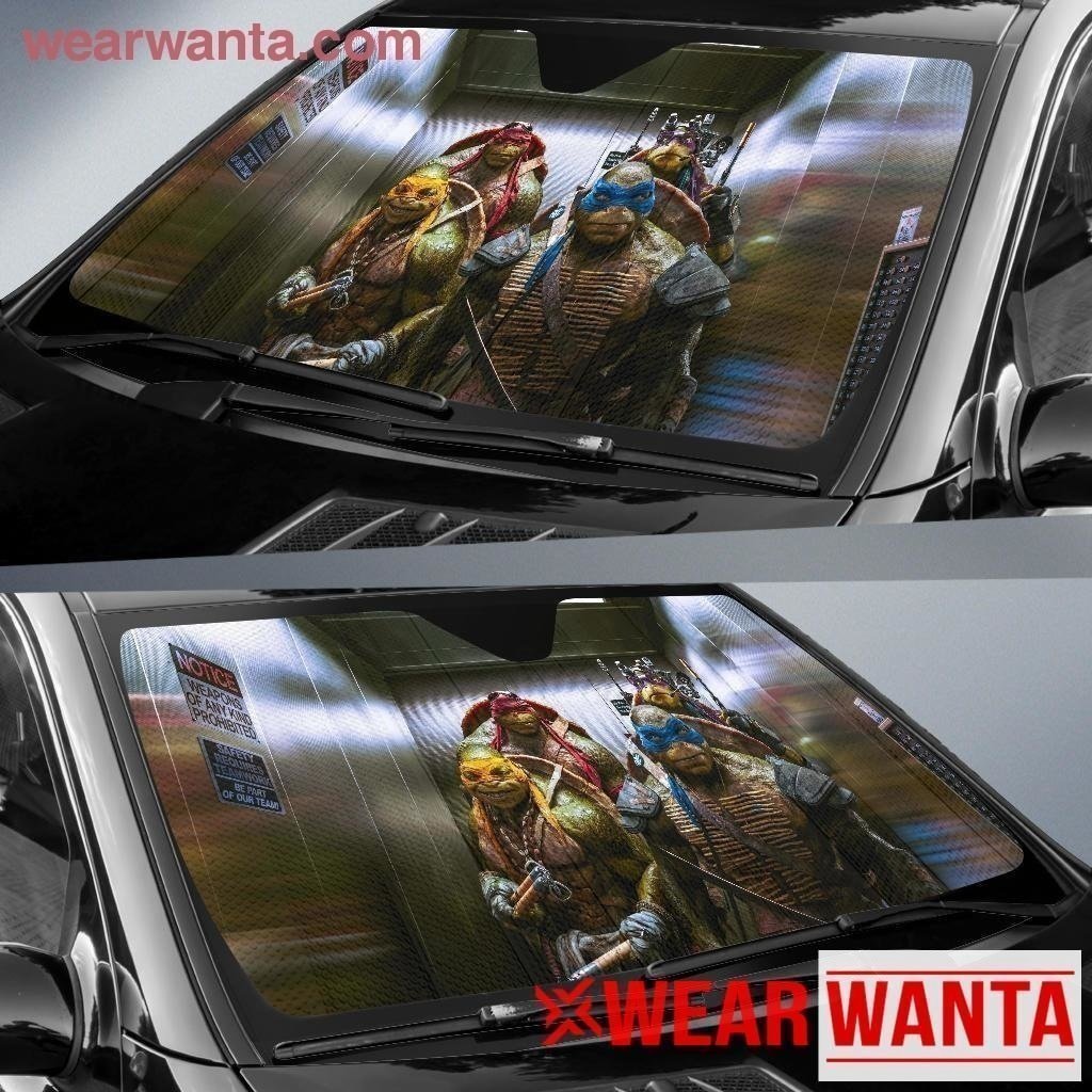 Ninja Turtles In Elevator Car Sun Shade-Gear Wanta