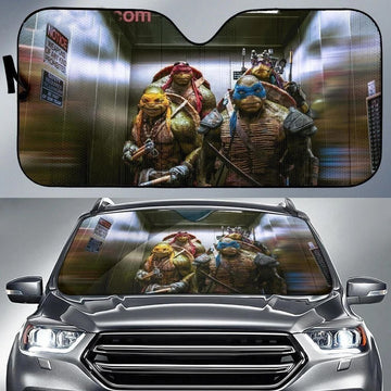 Ninja Turtles In Elevator Car Sun Shade-Gear Wanta