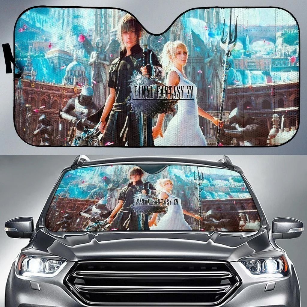 Noctis & Luna Final Fantasy XV Car Sun Shade-Gear Wanta