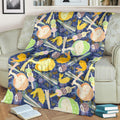 Noodle Fleece Blanket Funny Noodle Food Lover-Gear Wanta