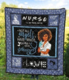 Not All Angels Have Wings Some Have Stethoscope Nurse Quilt Blanket-Gear Wanta
