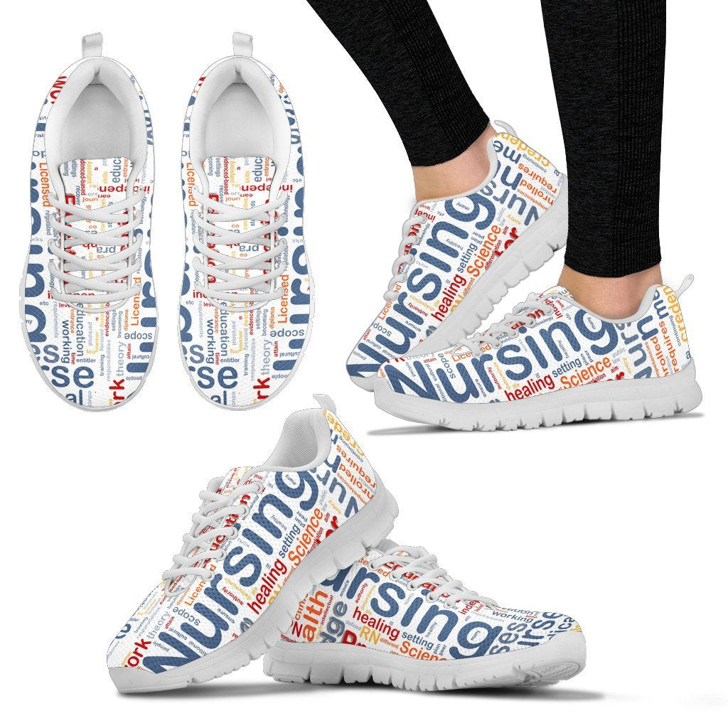 Nursing Sneakers Quotes Positive Words Funny Gift Idea-Gear Wanta