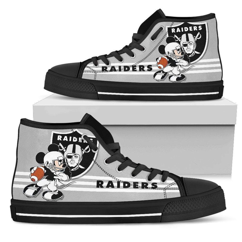 Oakland Raiders High Top Shoes Custom PT19-Gear Wanta