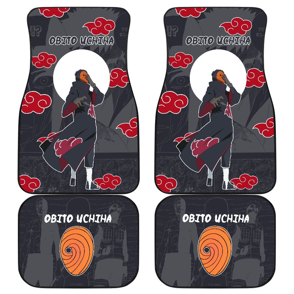 Obito Uchiha NRT Akatsuki Members Car Floor Mats For Special Fan Anime-Gear Wanta