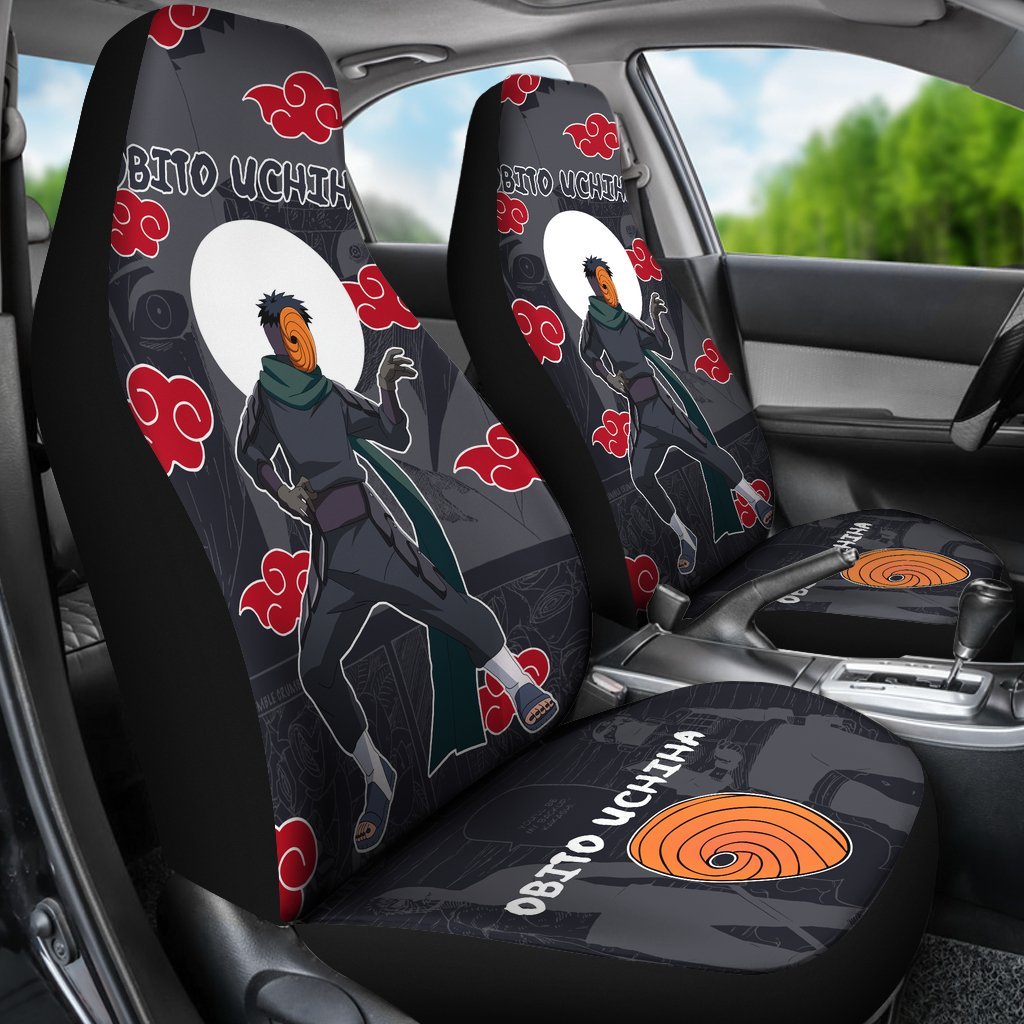 Obito Uchiha NRT Akatsuki Members Car Seat Covers For Best Fan Anime-Gear Wanta