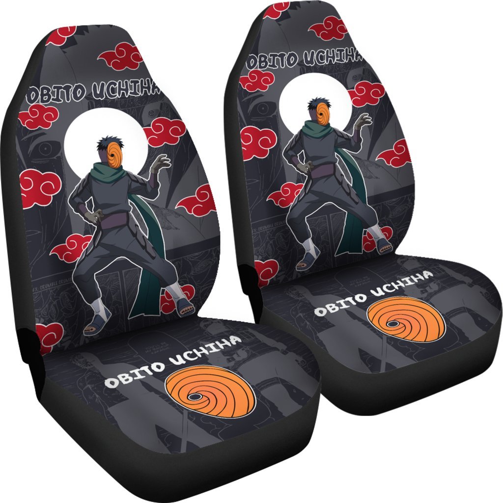 Obito Uchiha NRT Akatsuki Members Car Seat Covers For Best Fan Anime-Gear Wanta