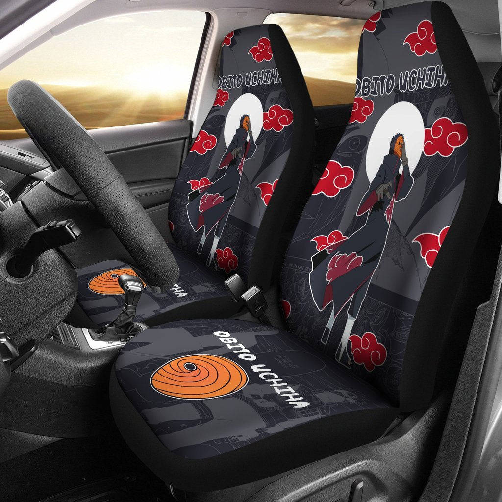 Obito Uchiha NRT Akatsuki Members Car Seat Covers Love Anime-Gear Wanta