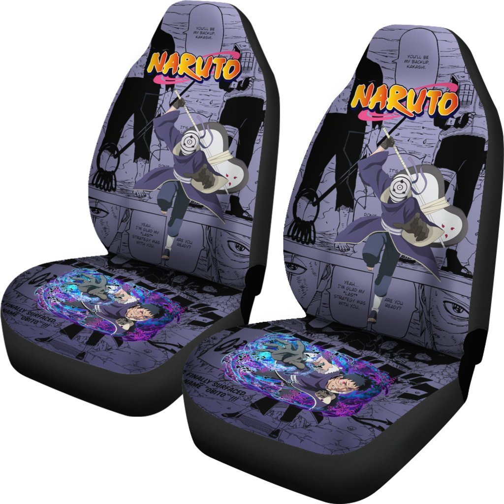 Obito Uchiha NRT Car Seat Covers Custom Anime Car Accessories-Gear Wanta