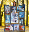 Olaf Fleece Blanket Custom Frozen Fan Home Decoration-Gear Wanta