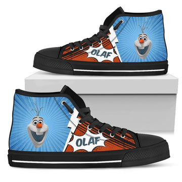 Olaf Sneakers Frozen High Top Shoes Custom-Gear Wanta