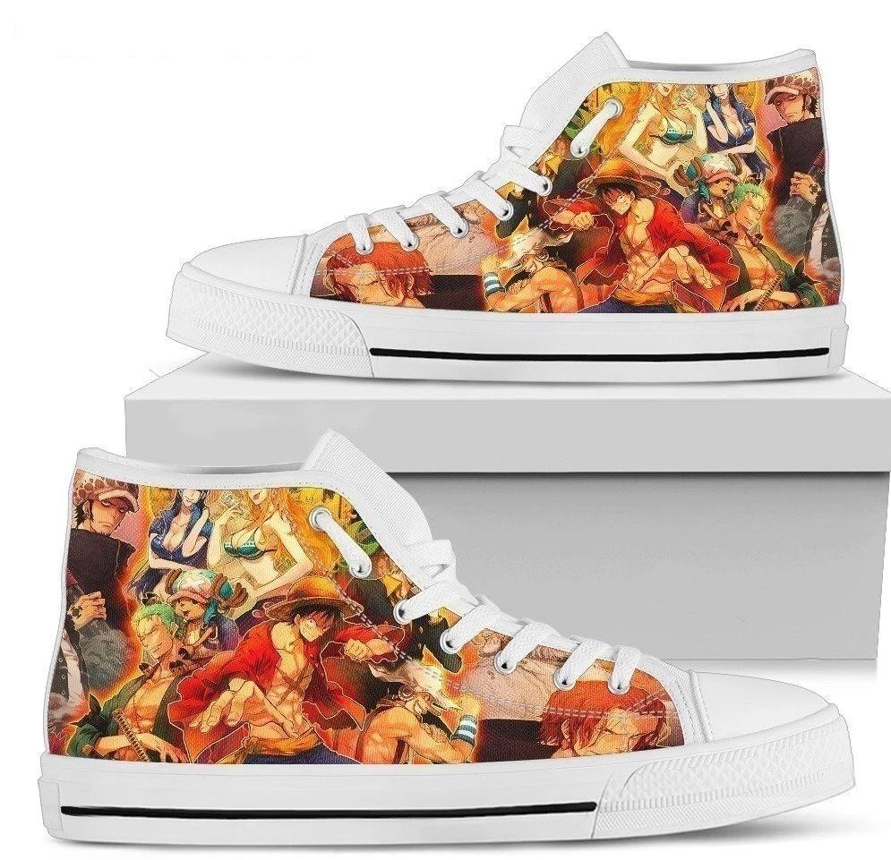 One Piece Crew Sneakers High Top Anime Custom NH09-Gear Wanta