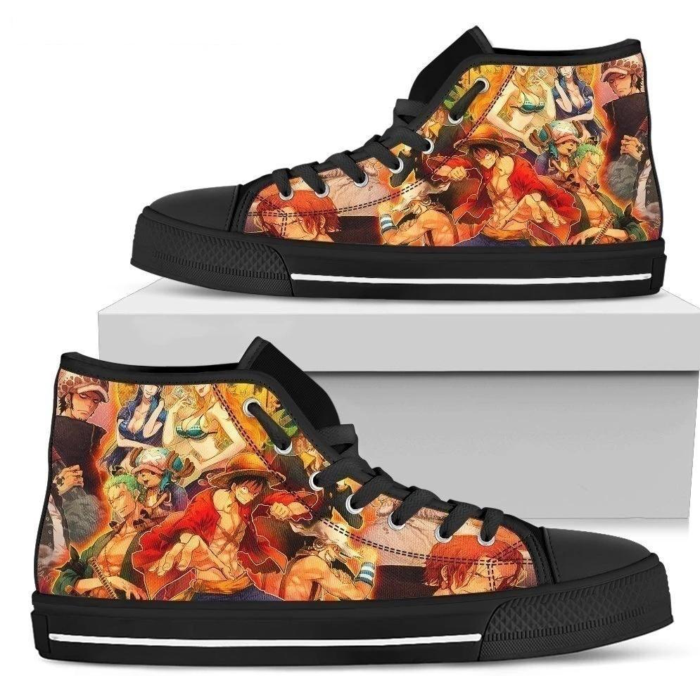 One Piece High Top Shoes Sneaker Fan Anime Gift NH09-Gear Wanta