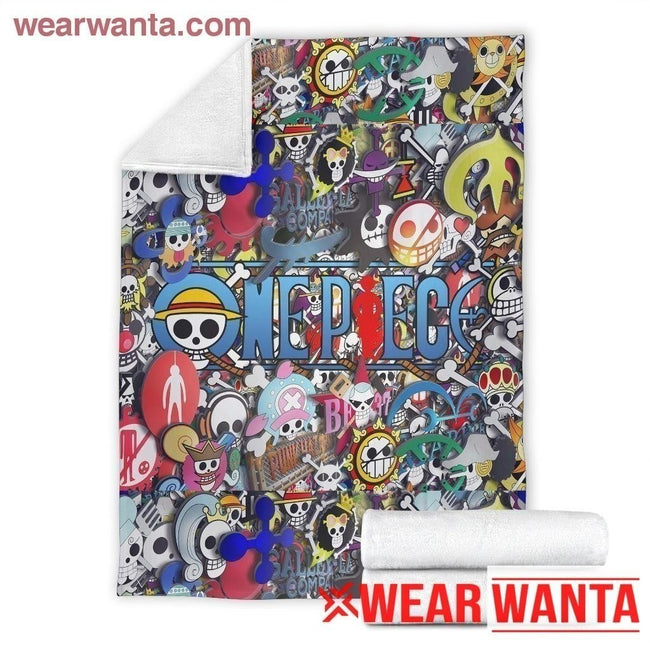 One Piece Jolly Rogers Blanket Custom For Anime Home Decoration-Gear Wanta