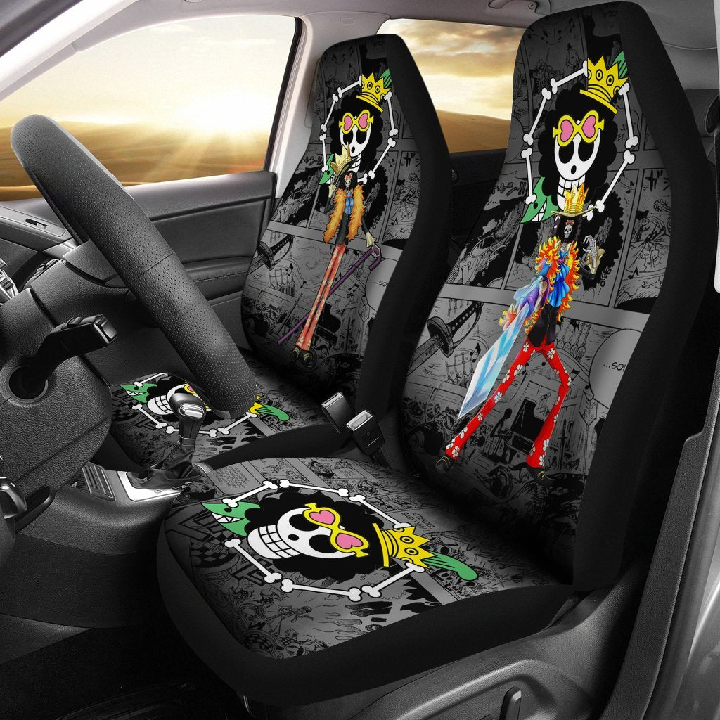 One Piece Manga Mixed Anime Brook Car Seat Covers-Gear Wanta