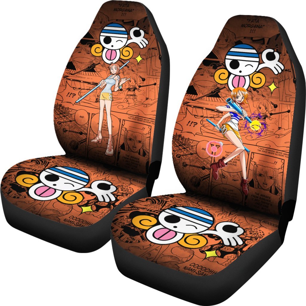 One Piece Manga Mixed Anime Nami Car Seat Covers-Gear Wanta