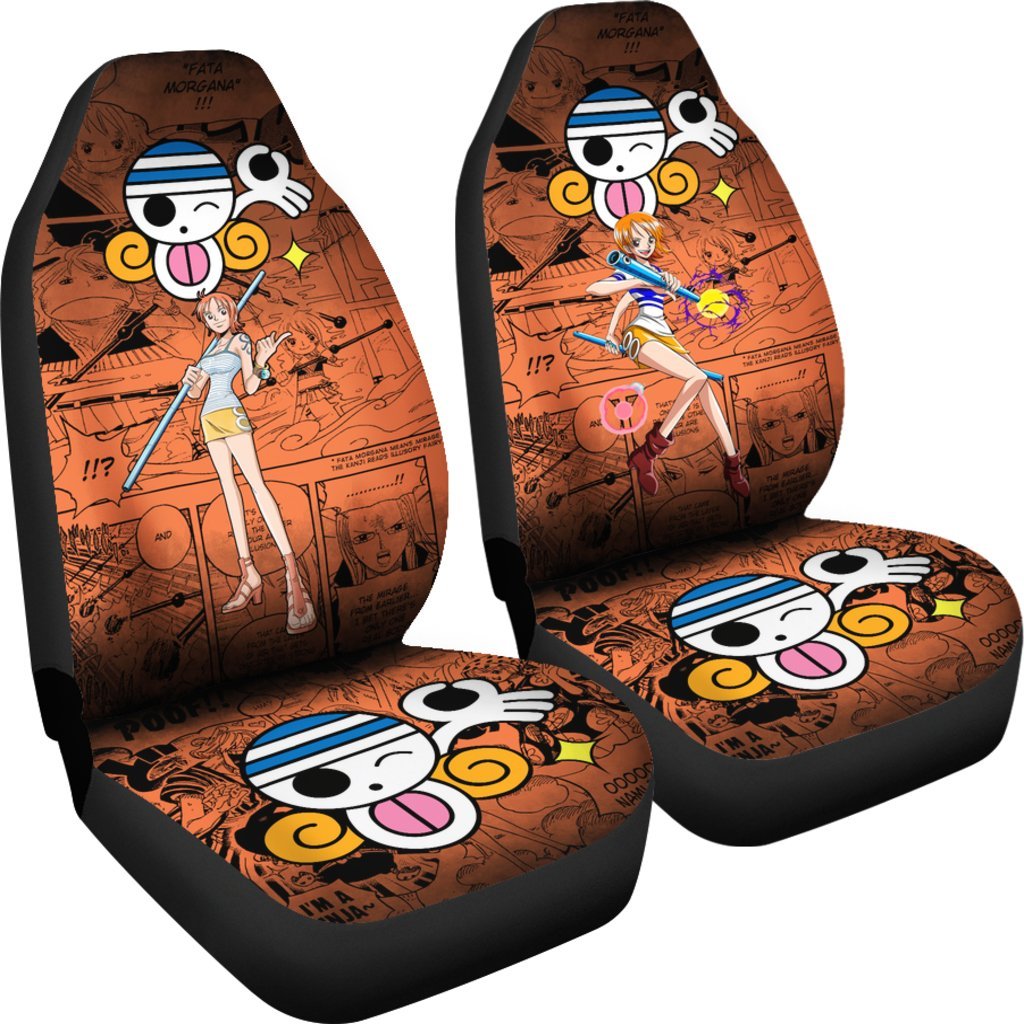 One Piece Manga Mixed Anime Nami Car Seat Covers-Gear Wanta