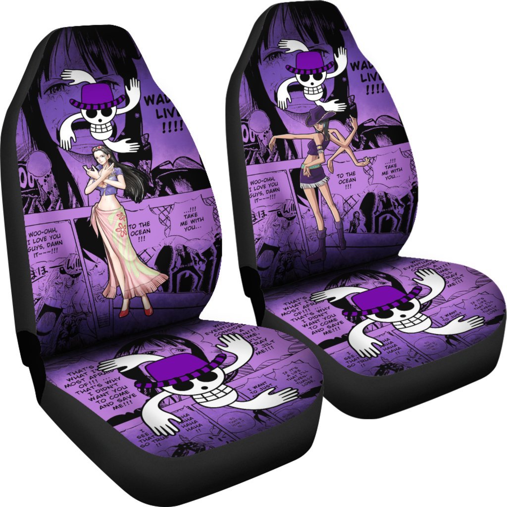 One Piece Manga Mixed Anime Robin Car Seat Covers-Gear Wanta