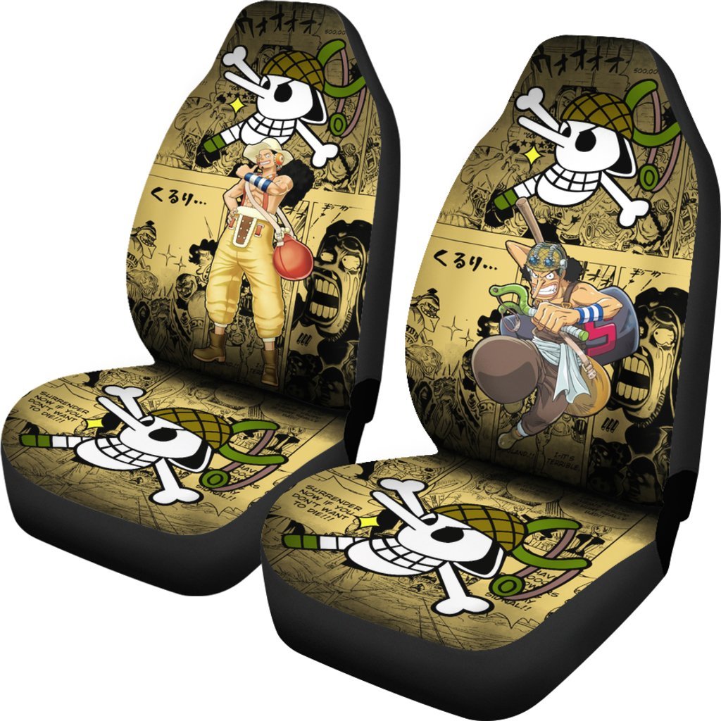 One Piece Manga Mixed Anime Usopp Car Seat Covers-Gear Wanta