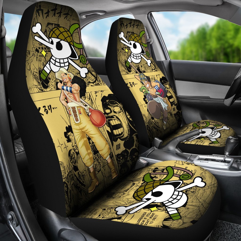 One Piece Manga Mixed Anime Usopp Car Seat Covers-Gear Wanta