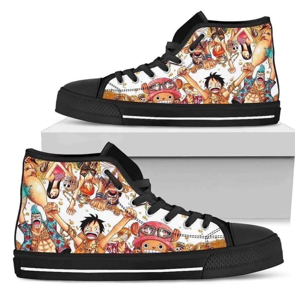 One Piece Men Sneakers High Top Fan Anime Gift NH09-Gear Wanta