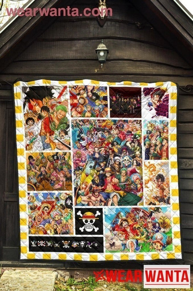 One Piece Straw Hat Pirates Anime Quilt Blanket TT06-Gear Wanta