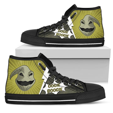 Oogie Boogie Sneakers Nightmare High Top Shoes Custom-Gear Wanta