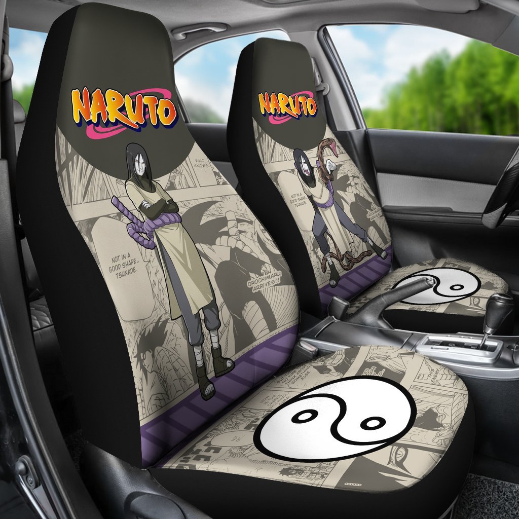 Orochimaru Car Seat Covers NRT Anime Car Accessories-Gear Wanta