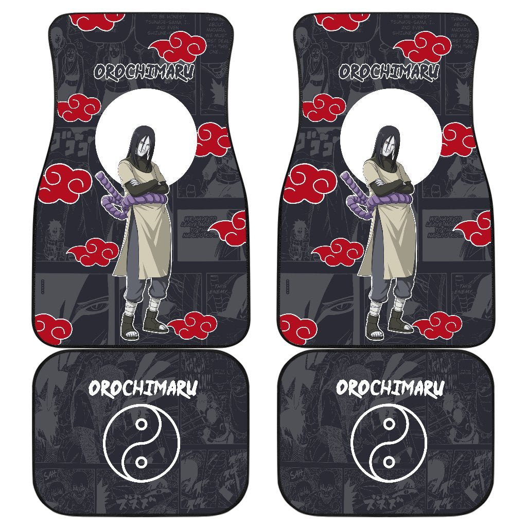 Orochimaru NRT Akatsuki Members Car Floor Mats For Cool Fan Anime-Gear Wanta