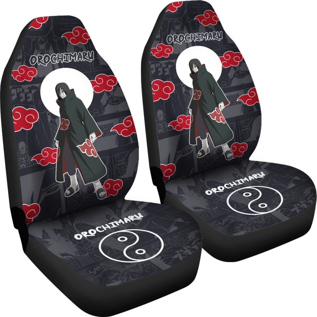 Orochimaru Uchiha NRT Akatsuki Members Car Seat Covers Adore Anime-Gear Wanta