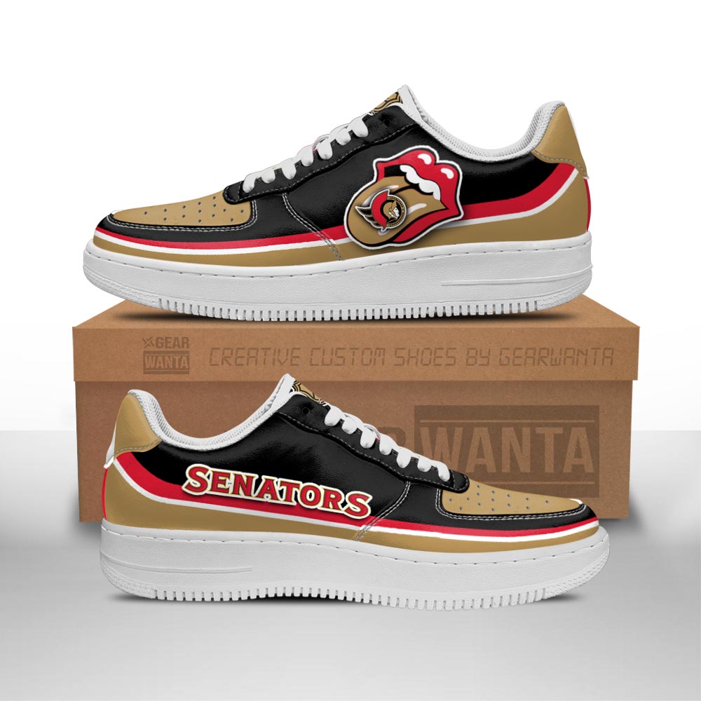 Ottawa Senators Sneakers Custom Force Shoes Sexy Lips For Fans-Gear Wanta