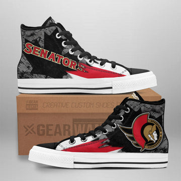 Ottawa Senators High Top Shoes Custom Canadian Maple Sneakers-Gear Wanta