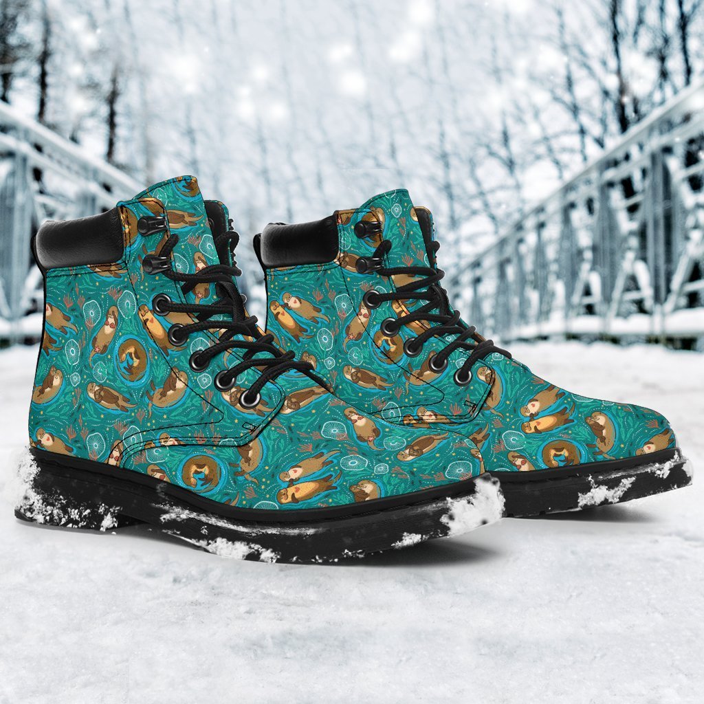otter gear Otter Boots Animal Custom Shoes Funny For Otter Lover