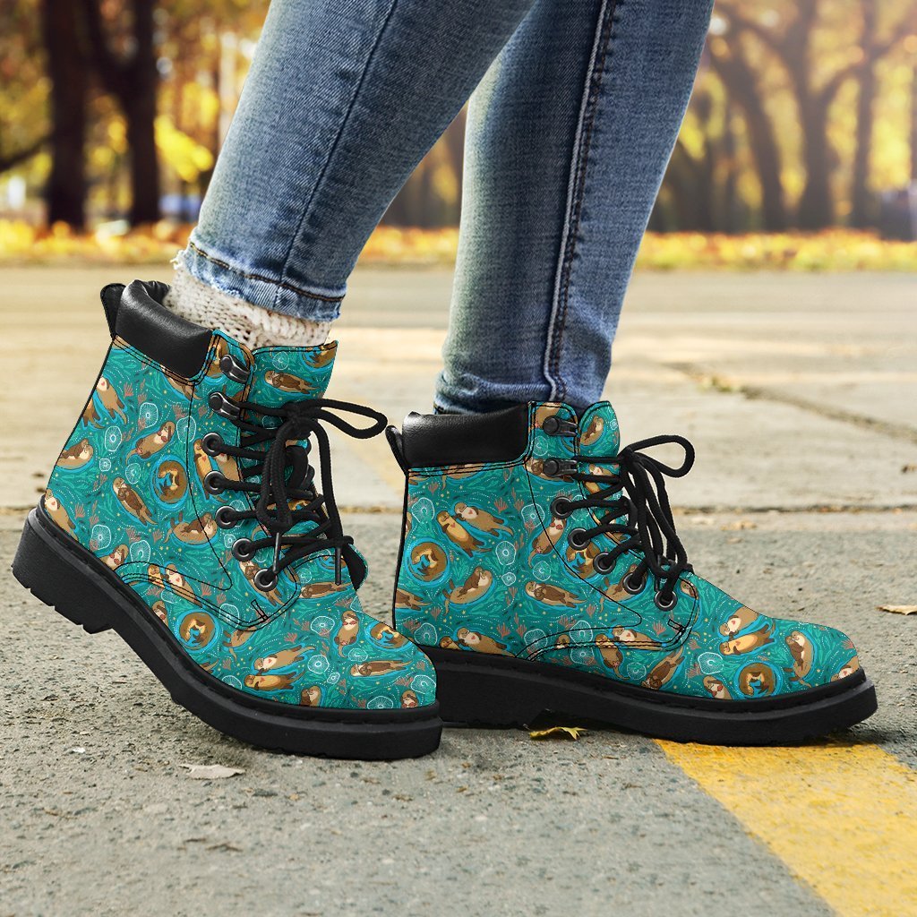 otter gear Otter Boots Animal Custom Shoes Funny For Otter Lover