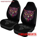Owl Colorful Face Car Seat Covers-Gear Wanta